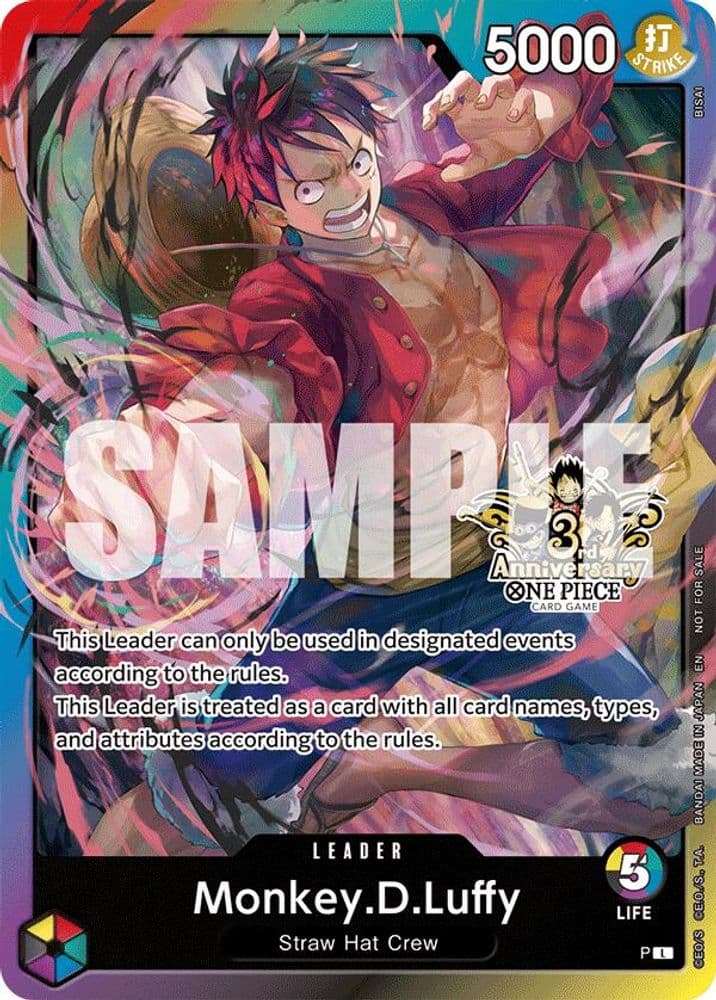 Monkey.D.Luffy (Carrying On His Will: 3rd Anniversary Tournament · 3rd Anniversary Tournament 3 Brothers Pack)