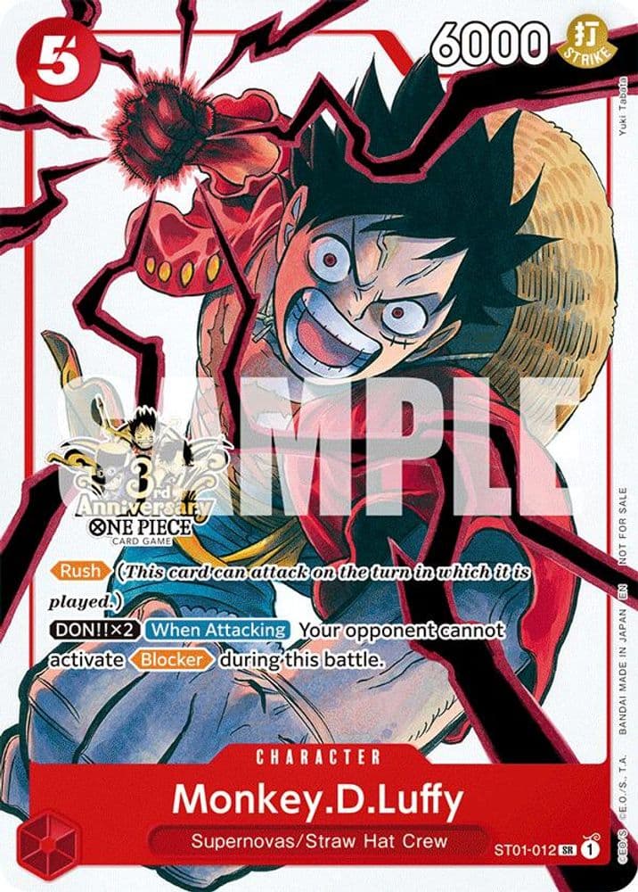 Monkey.D.Luffy (Carrying On His Will: 3rd Anniversary Tournament · 3rd Anniversary Tournament 3 Brothers Pack)