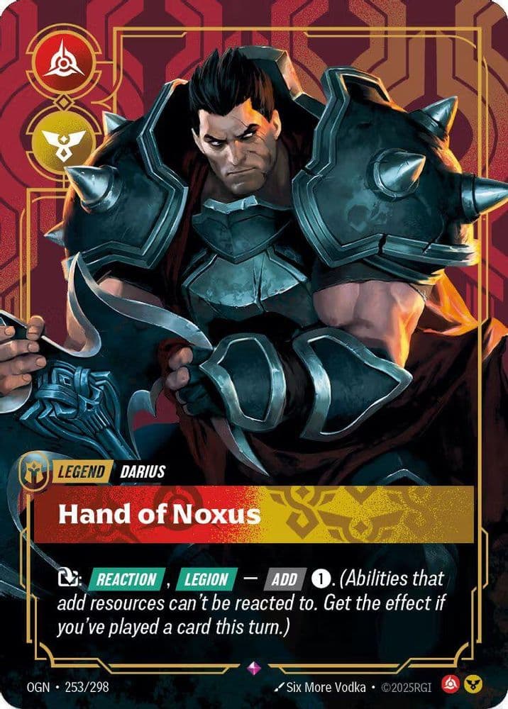 Darius - Hand of Noxus (Organized Play Promotional · Metal · Best Of)