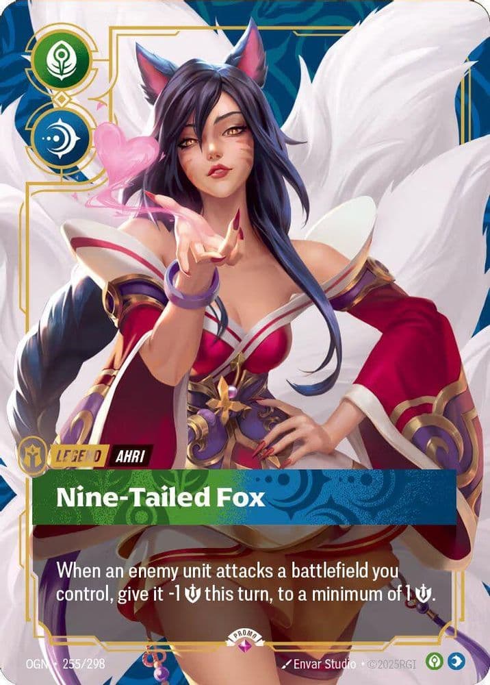 Ahri - Nine-Tailed Fox (Organized Play Promotional · Metal · Best Of)