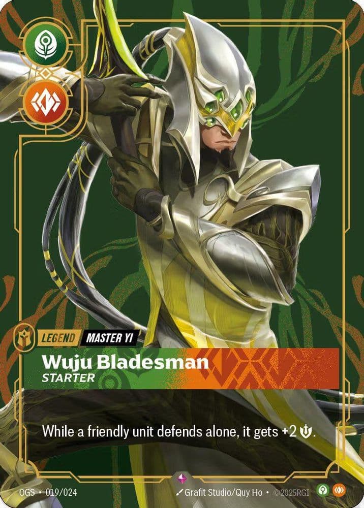 Master Yi - Wuju Bladesman (Organized Play Promotional · Metal · Best Of)