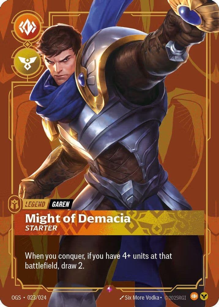 Garen - Might of Demacia (Organized Play Promotional · Metal · Best Of)