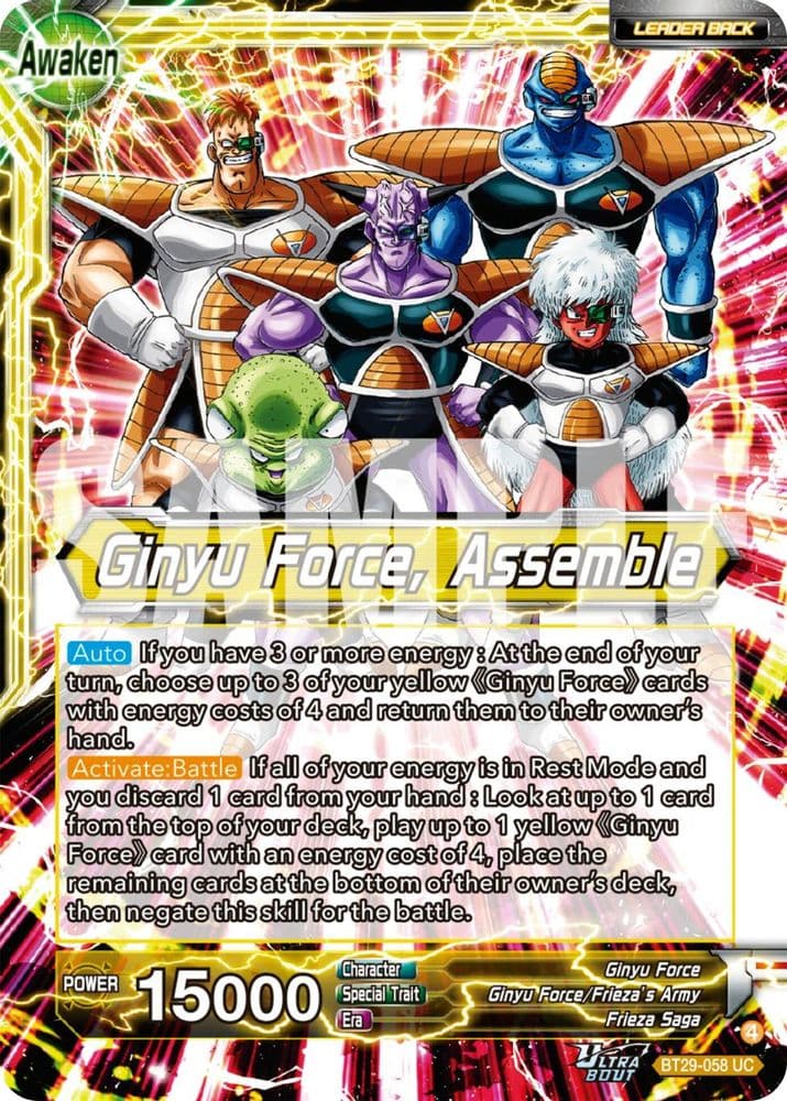 Ginyu // Ginyu Force, Assemble