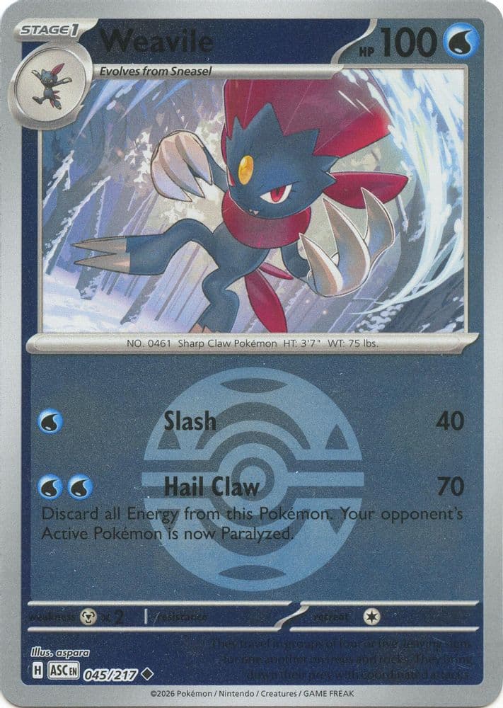 Weavile (Dusk Ball)