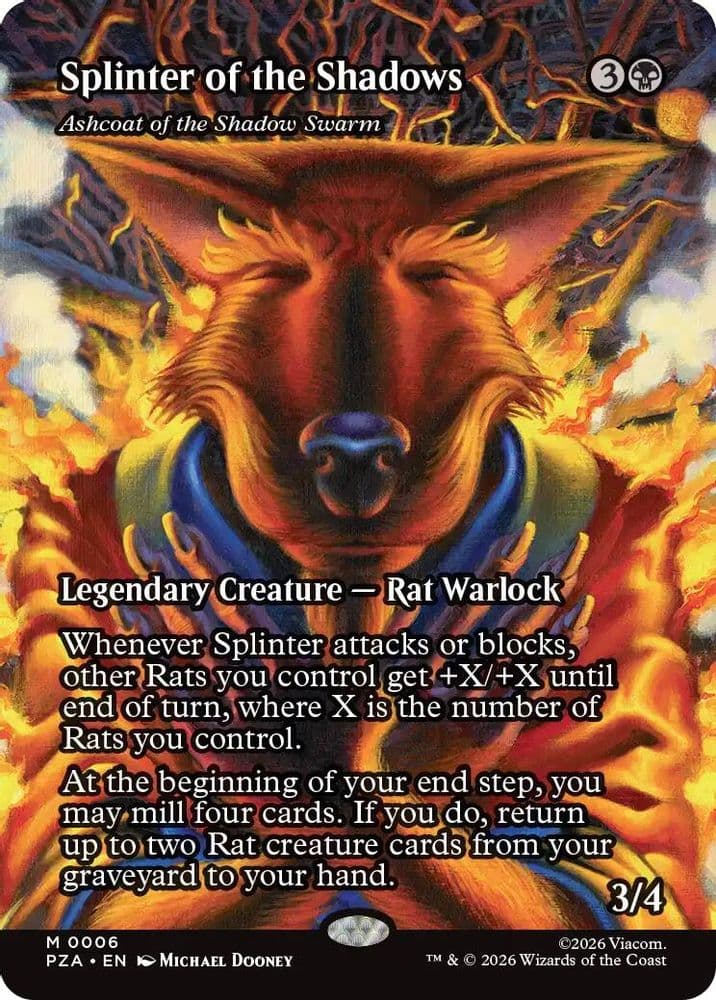 Splinter of the Shadows - Ashcoat of the Shadow Swarm (Borderless)