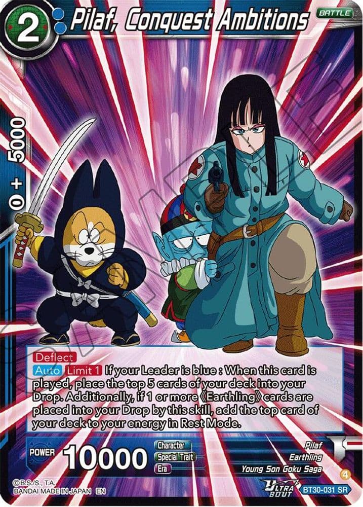 Pilaf, Conquest Ambitions