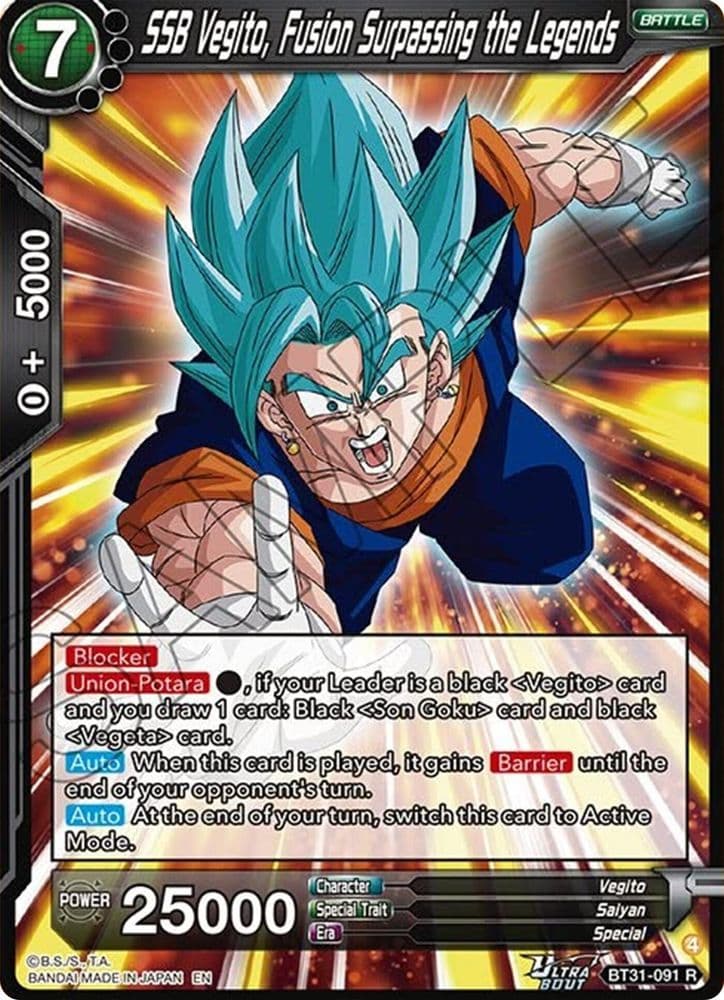 SSB Vegito, Fusion Surpassing the Legends