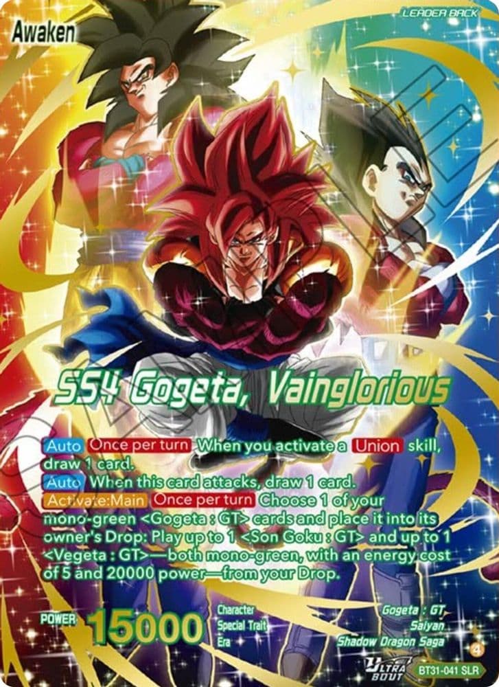 SS4 Son Goku & SS4 Vegeta // SS4 Gogeta, Vainglorious (SLR)