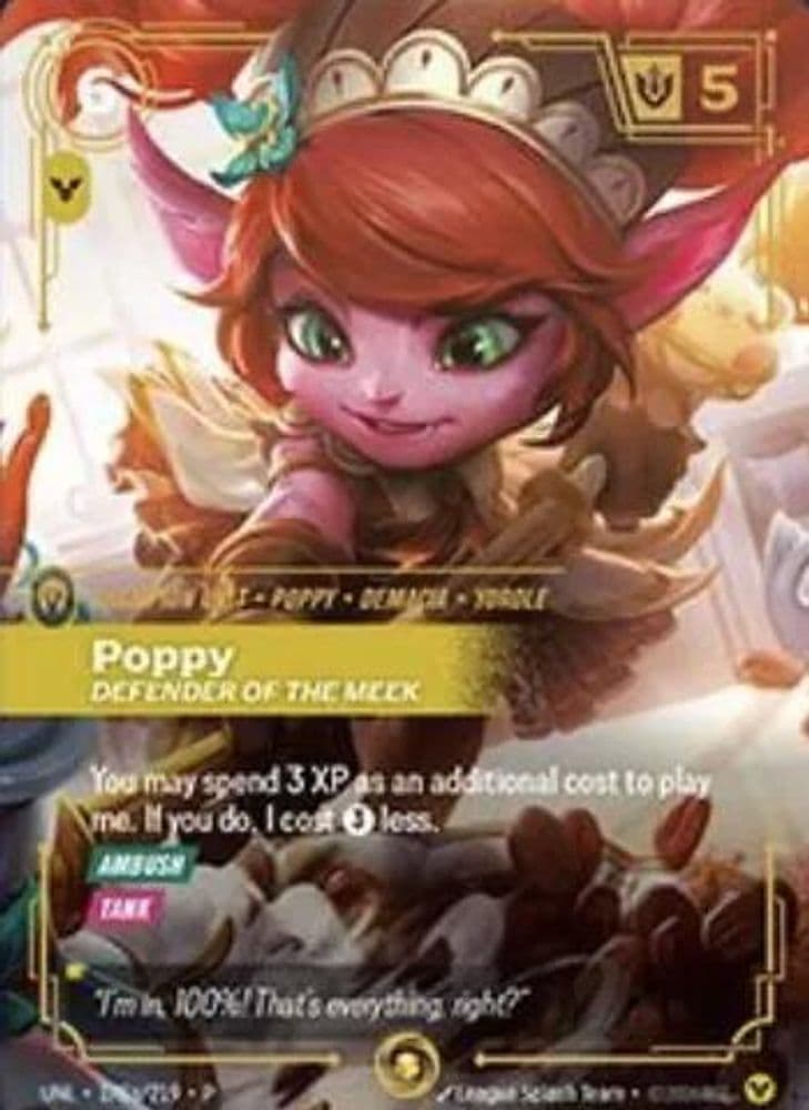Poppy - Defender of the Meek (Organized Play Promotional · Alternate Art)