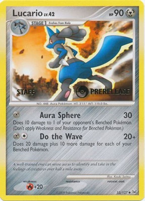 Lucario (Prerelease · Staff)