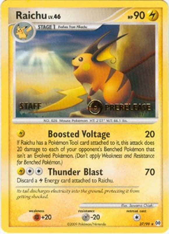 Raichu (Prerelease · Staff)