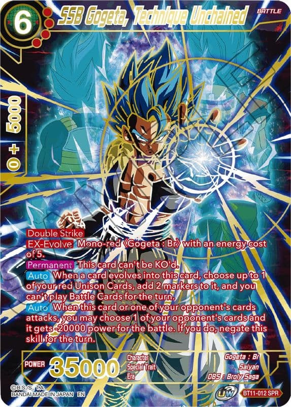 SSB Gogeta, Technique Unchained (SPR)
