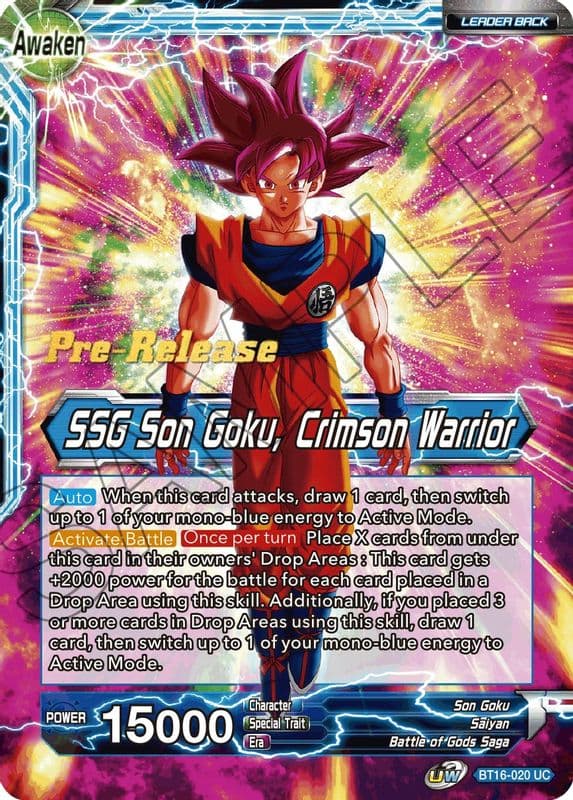 Son Goku // SSG Son Goku, Crimson Warrior (Pre-Release)