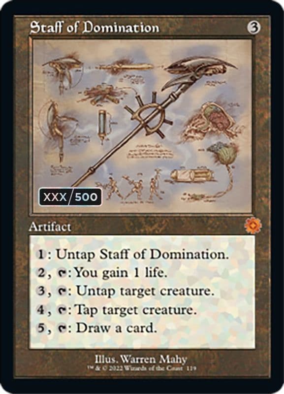 Staff of Domination (Schematic · Serial Numbered)