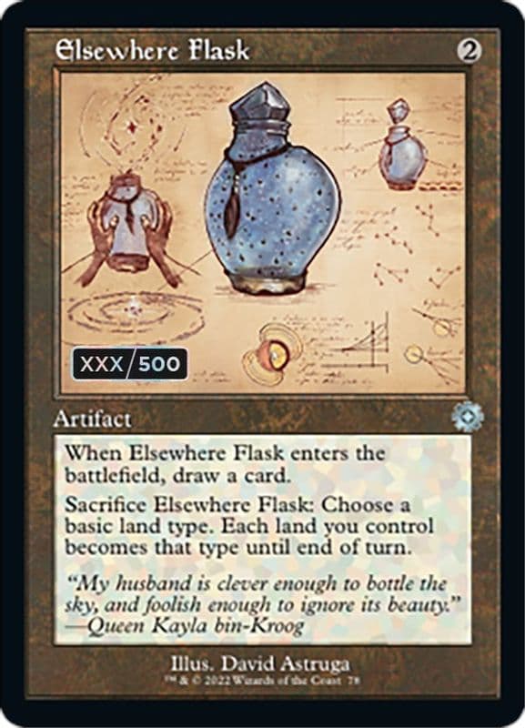 Elsewhere Flask (Schematic · Serial Numbered)