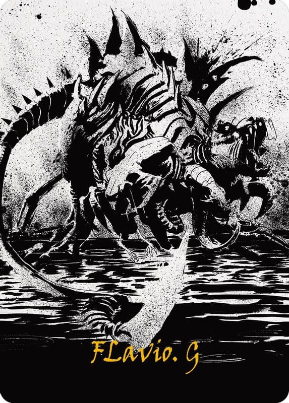Karumonix, the Rat King Art Card (Gold-Stamped Signature)