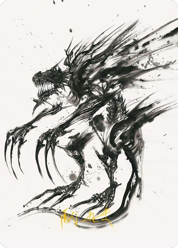 Phyrexian Obliterator Art Card (Gold-Stamped Signature)