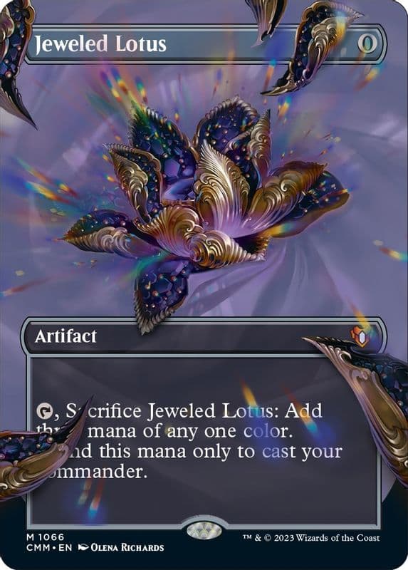 Jeweled Lotus (Textured Foil)