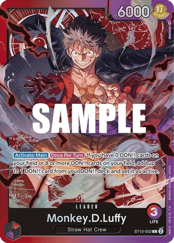 Red/Purple Monkey.D.Luffy