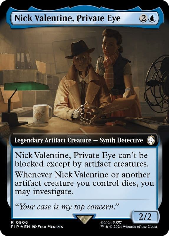 Nick Valentine, Private Eye (Extended Art · Surge Foil)