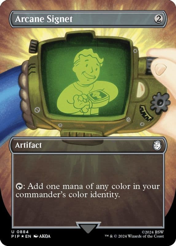 Arcane Signet (Borderless · Surge Foil)