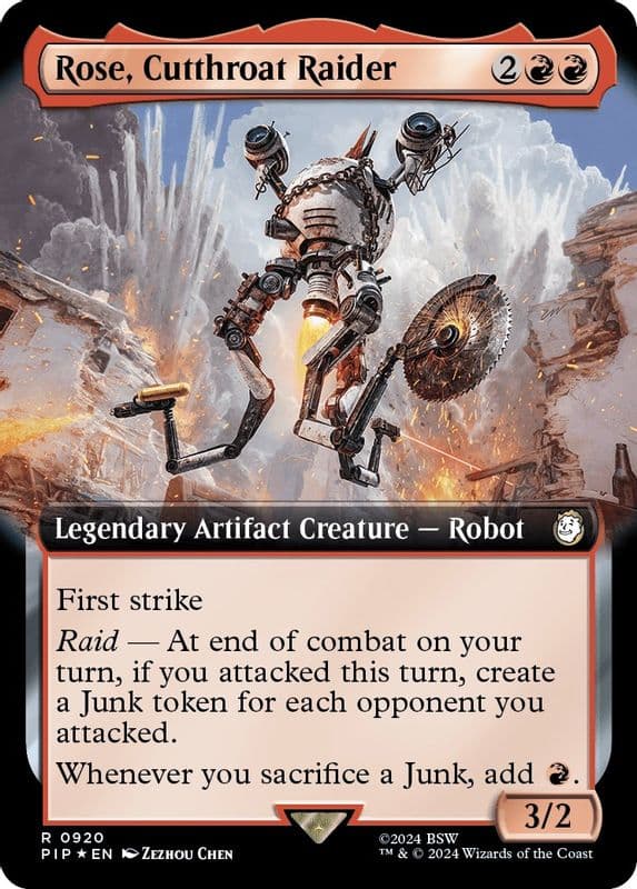 Rose, Cutthroat Raider (Extended Art · Surge Foil)
