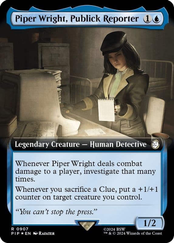 Piper Wright, Publick Reporter (Extended Art · Surge Foil)