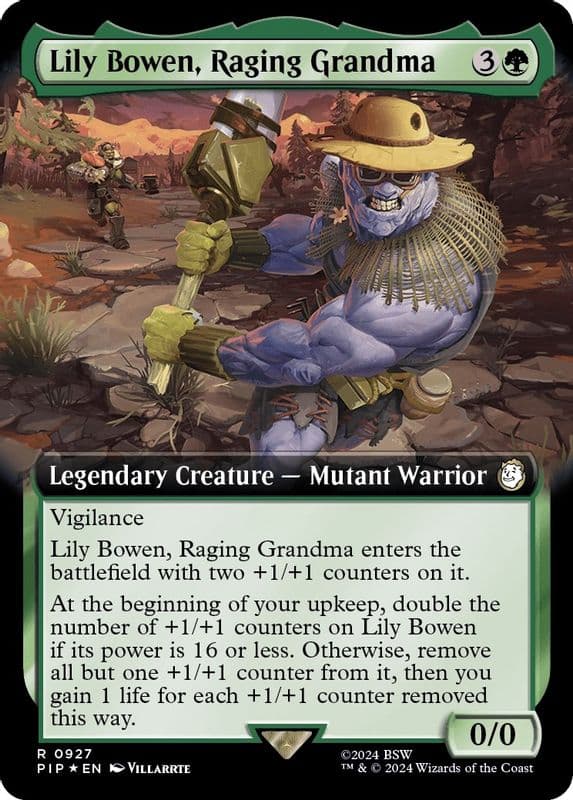 Lily Bowen, Raging Grandma (Extended Art · Surge Foil)