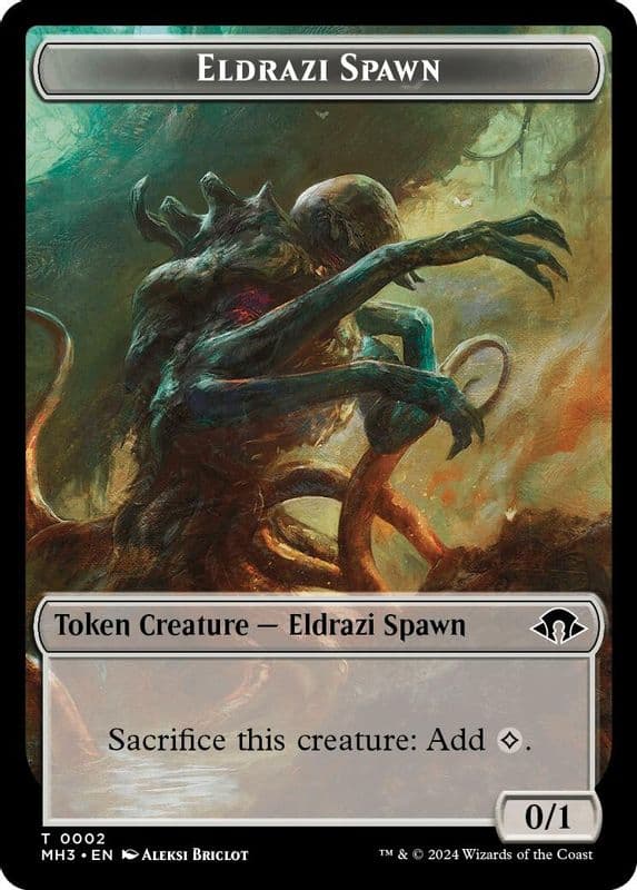 Eldrazi Spawn // Clue Double-Sided Token