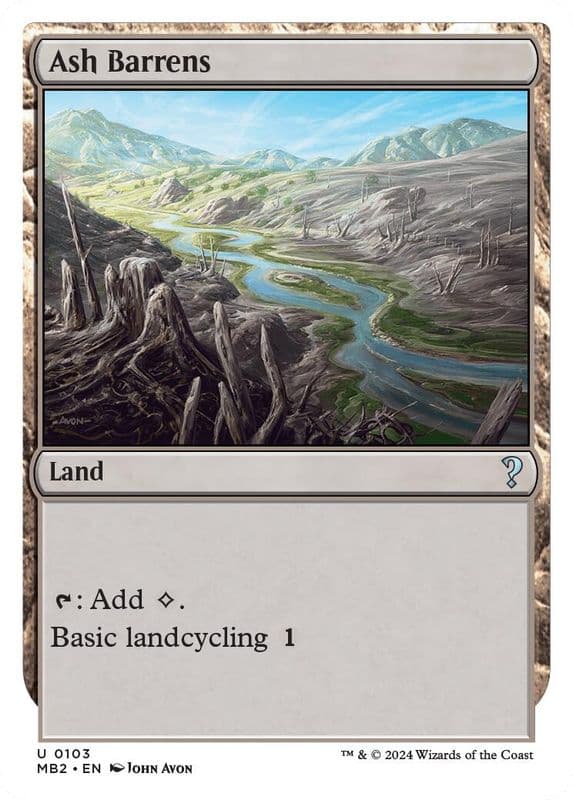 Ash Barrens (White Border)