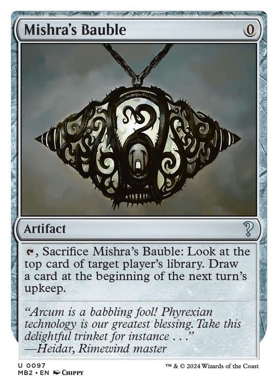 Mishra's Bauble (White Border)