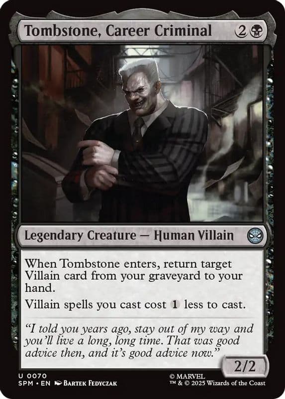 Tombstone, Career Criminal