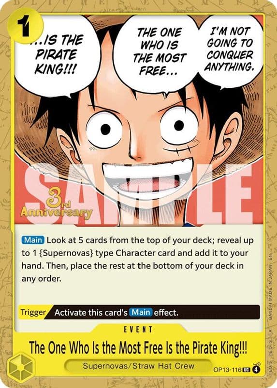 The One Who Is the Most Free Is the Pirate King!!! (3rd Anniversary Tournament)