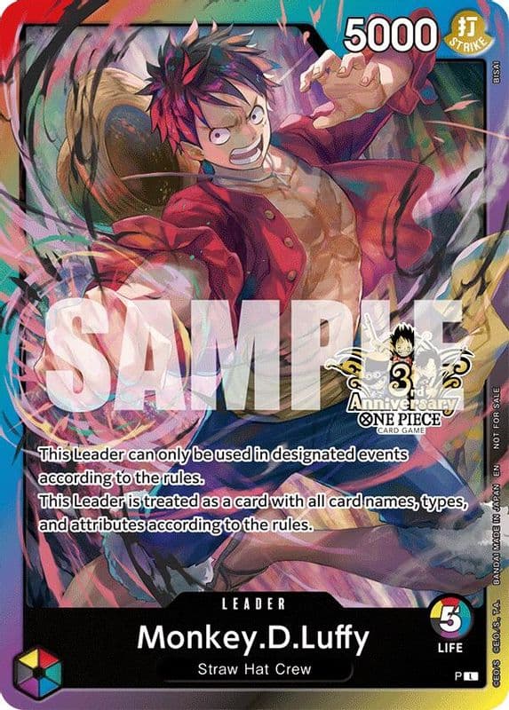 Monkey.D.Luffy (Carrying On His Will: 3rd Anniversary Tournament · 3rd Anniversary Tournament 3 Brothers Pack)