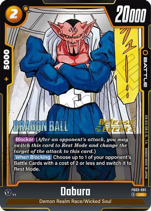 Dabura (Manga Booster 02 Release Event)