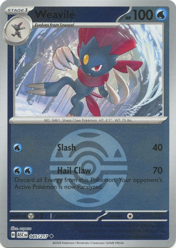 Weavile (Dusk Ball)
