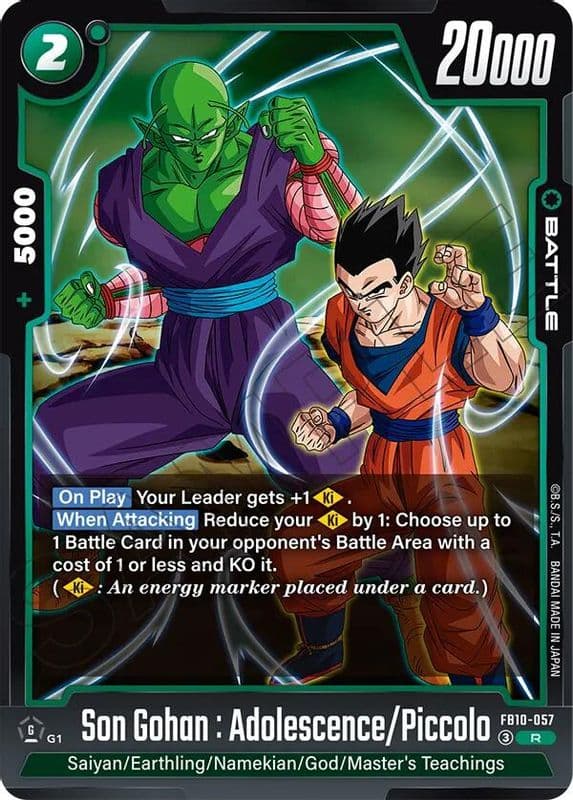 Son Gohan : Adolescence/Piccolo