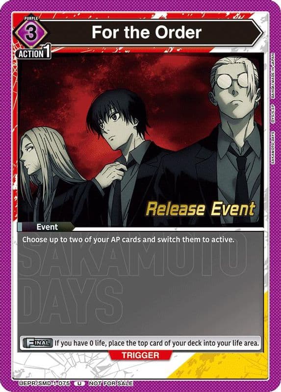 For the Order (Release Event)