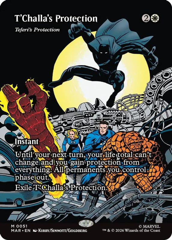 T'Challa's Protection - Teferi's Protection (Borderless)