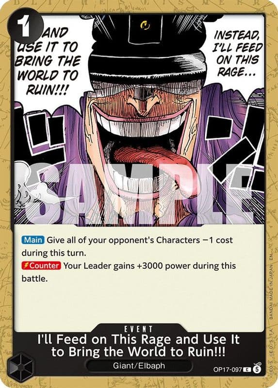 I'll Feed on This Rage and Use It to Bring the World to Ruin!!!