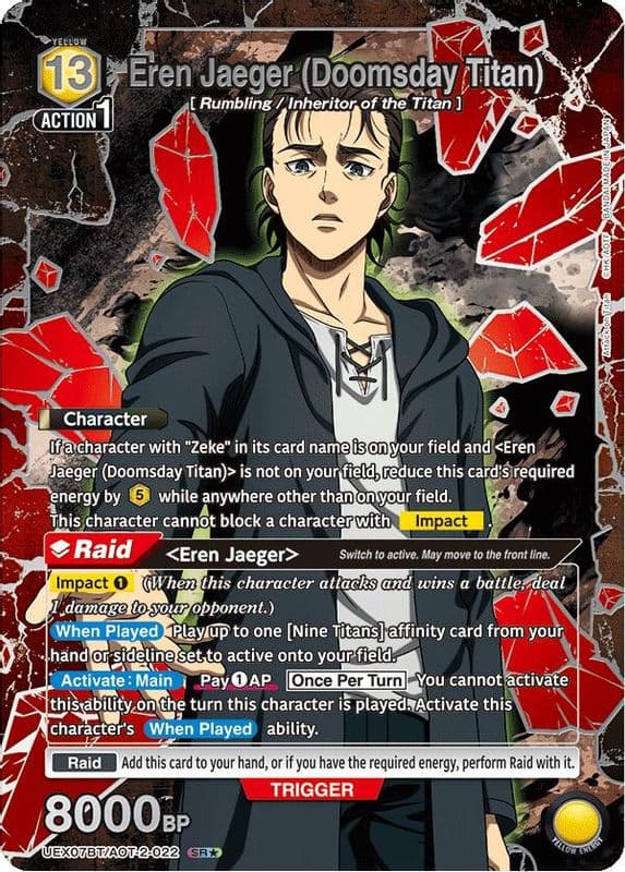 Eren Jaeger (Doomsday Titan · Box Topper Silver Foil)