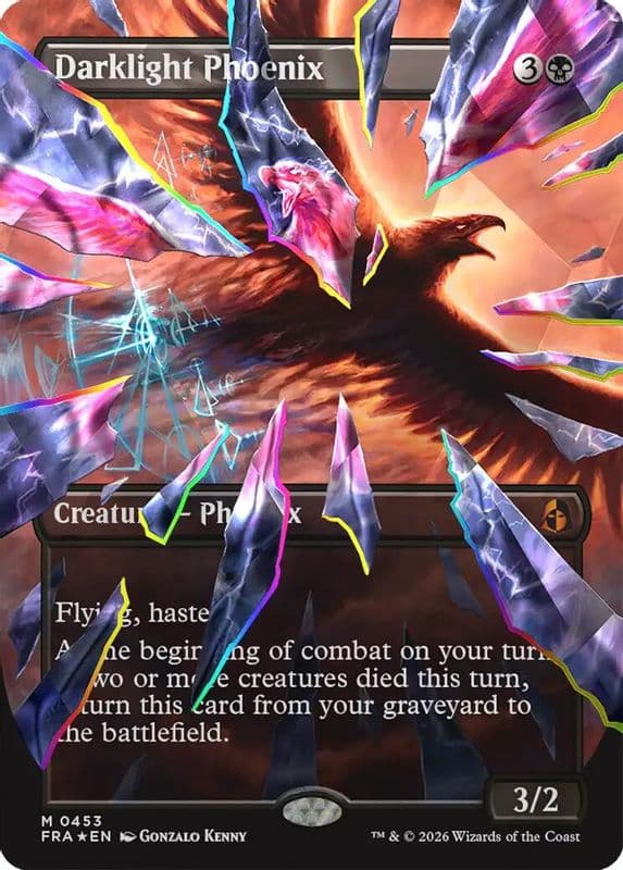 Darklight Phoenix (Borderless) (Facet Foil)