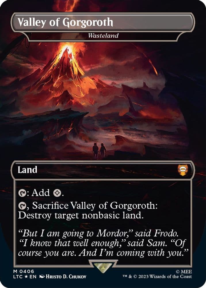 Valley of Gorgoroth - Wasteland (Borderless · Surge Foil)