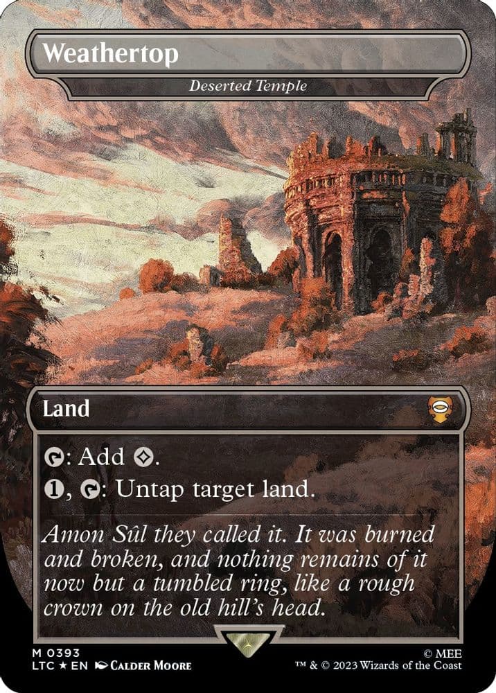 Weathertop - Deserted Temple (Borderless · Surge Foil)