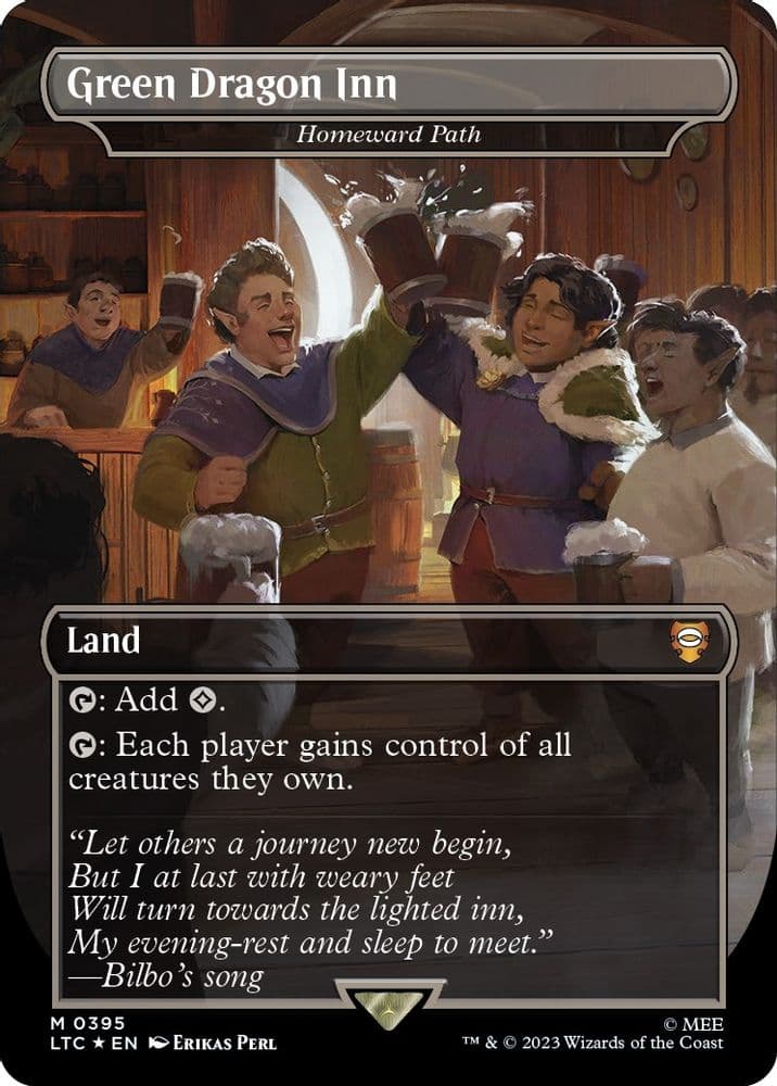 Green Dragon Inn - Homeward Path (Borderless · Surge Foil)