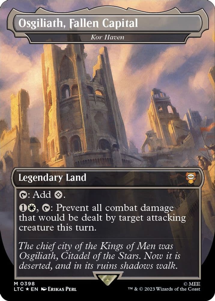Osgiliath, Fallen Capital - Kor Haven (Borderless · Surge Foil)