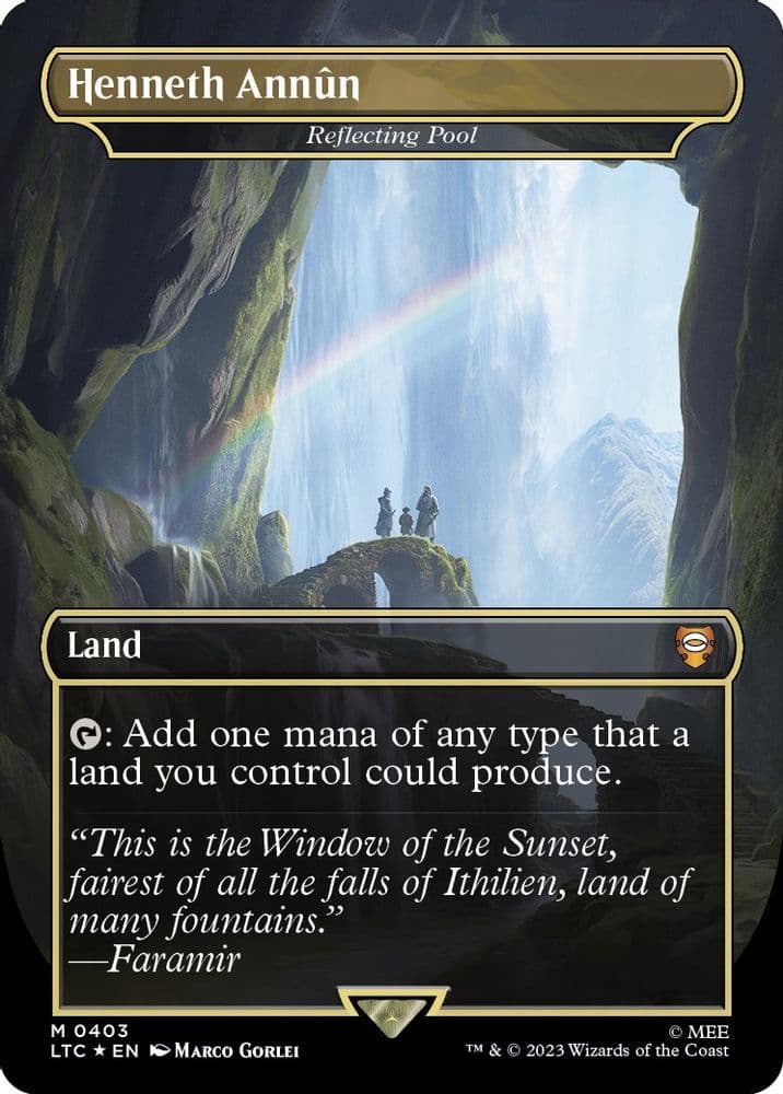 Henneth Annun - Reflecting Pool (Borderless · Surge Foil)