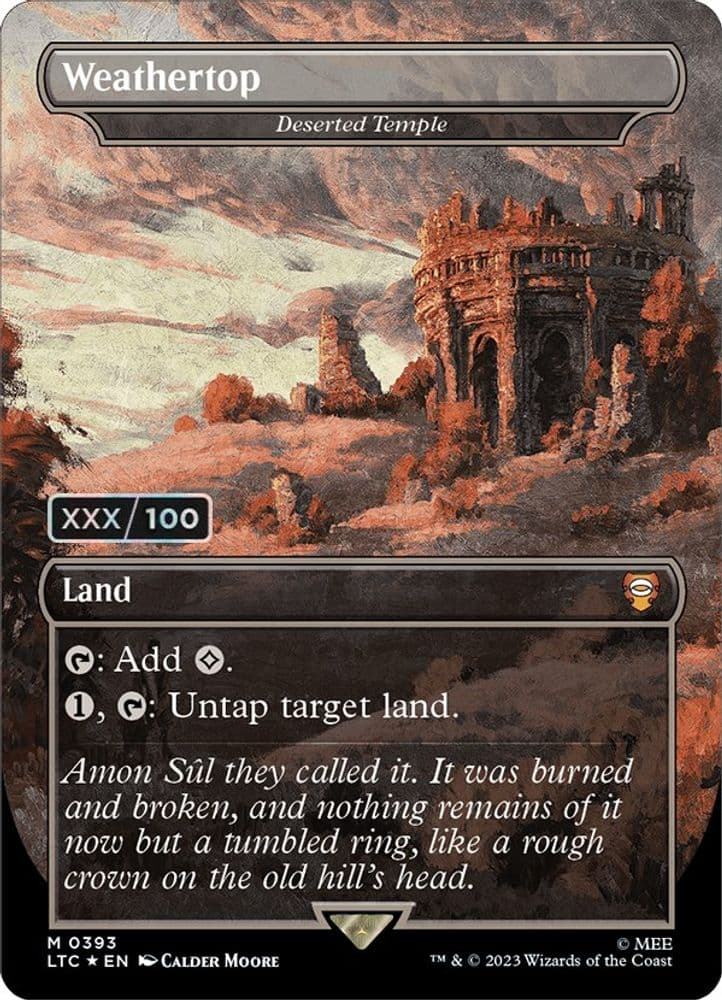 Weathertop - Deserted Temple (Borderless · Serial Numbered)