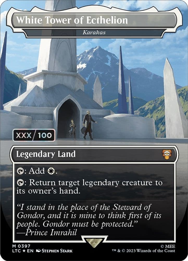 White Tower of Ecthelion - Karakas (Borderless · Serial Numbered)