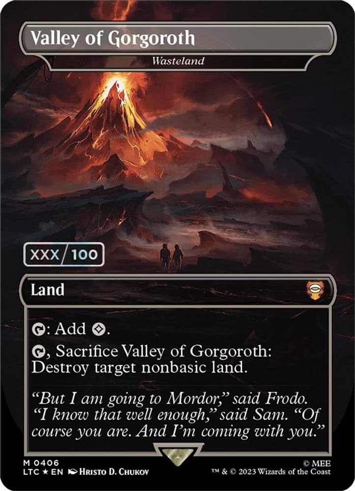 Valley of Gorgoroth - Wasteland (Borderless · Serial Numbered)